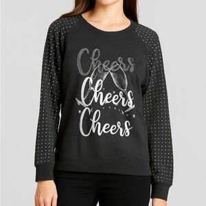 Women’s Cheers New Years Eve Sweatshirt NWT